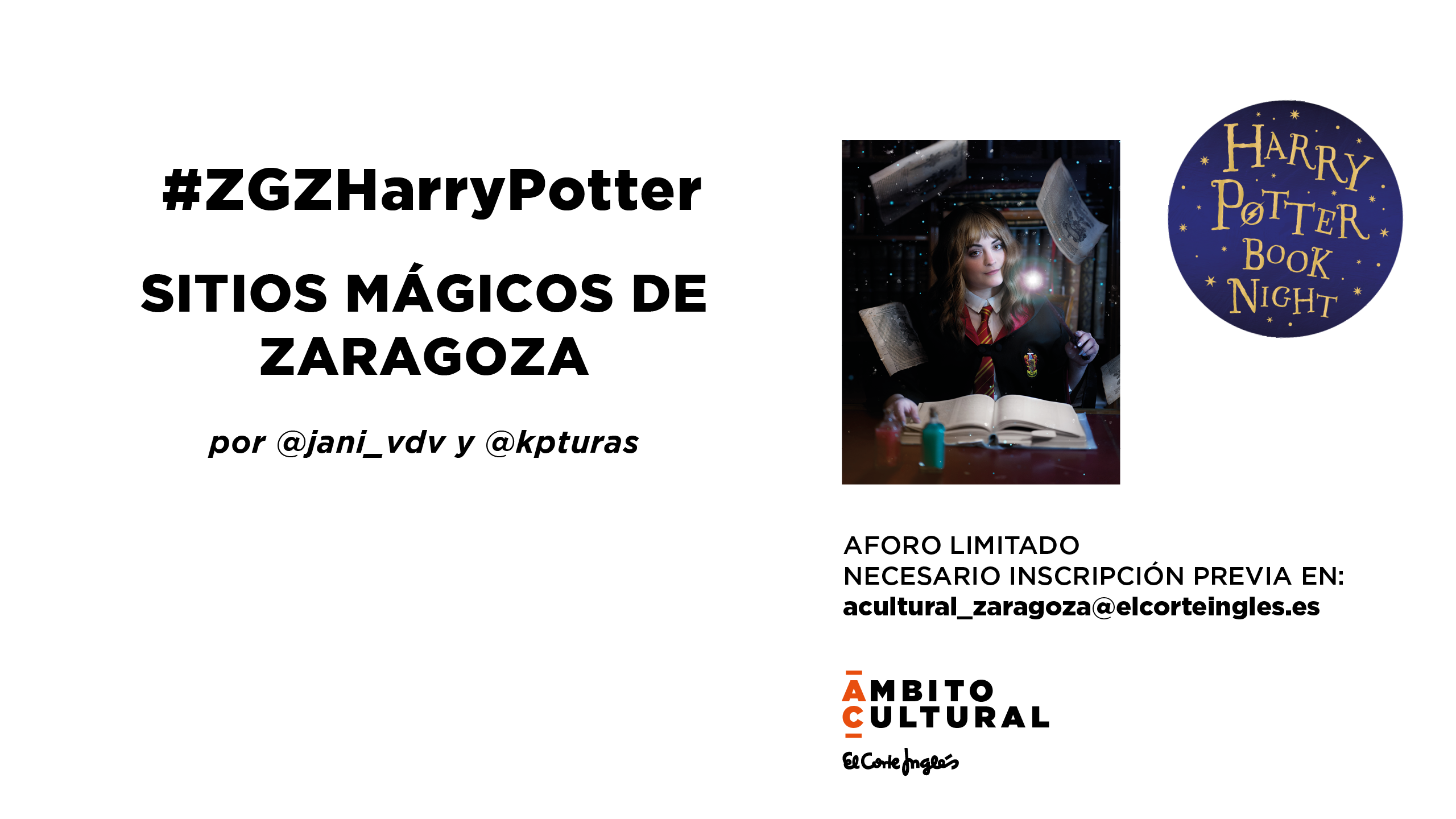 CONFERENCIA: '#ZGZHARRYPOTTER SITIOS MÁGICOS DE ZARAGOZA'